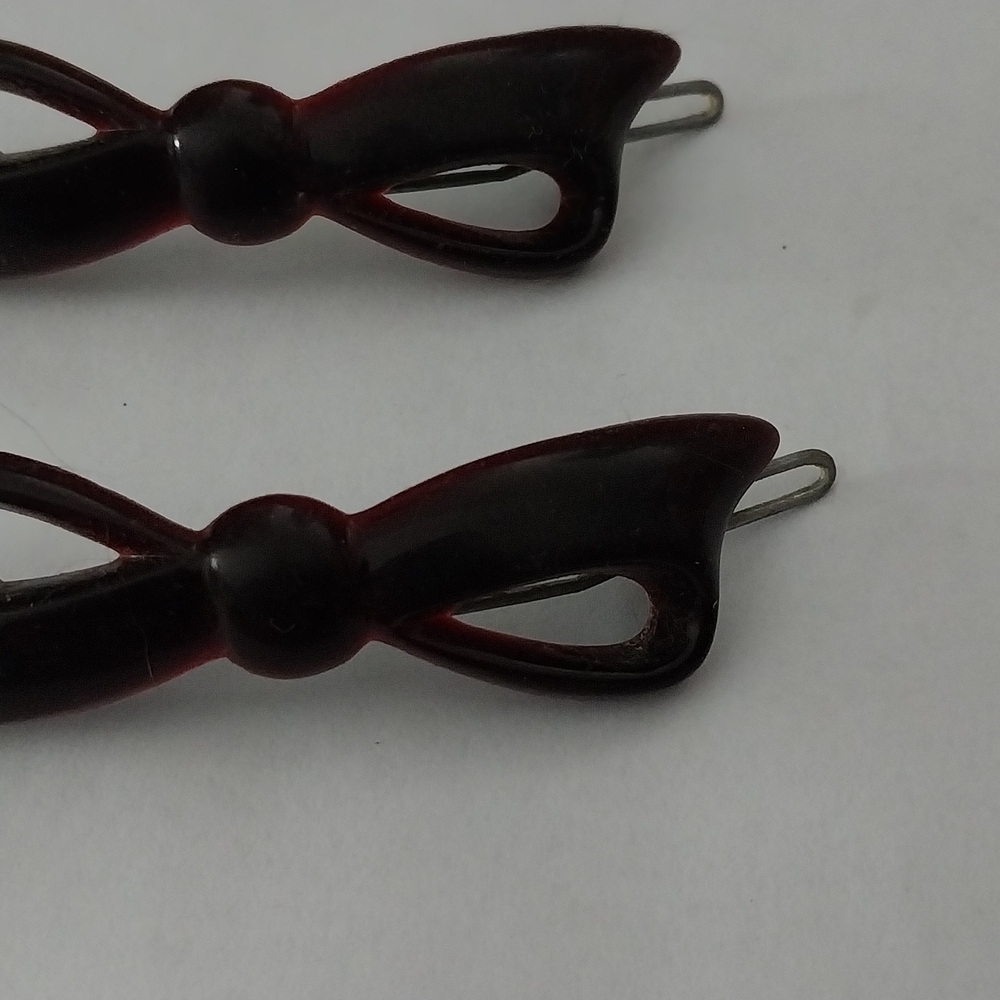 Elegant Vintage Black Bow Hair Clips